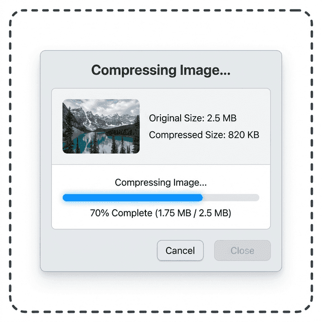 PNG Compression Process Interface
